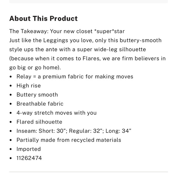 NWT- PINK Victoria's Secret Black Flare Leggings - Picture 11 of 11